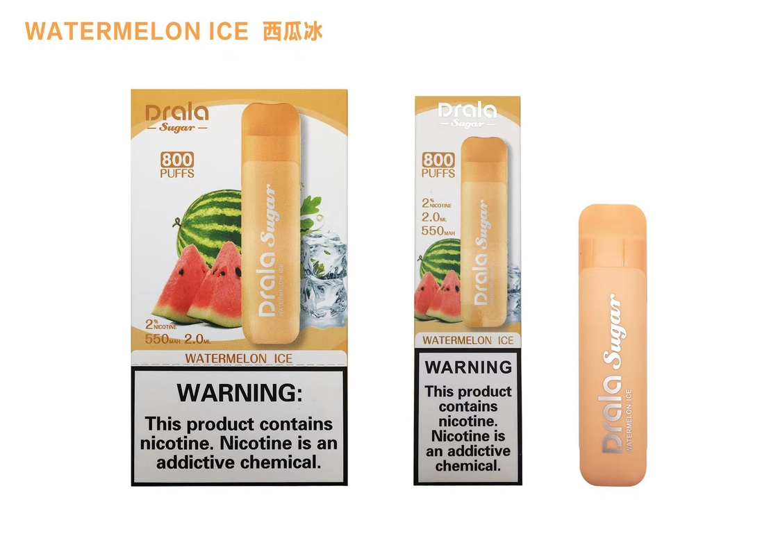 Watermelon Disposable Nicotine Vape Pen Original 2.8ml 800 Puff Vape Stick Vaporizer