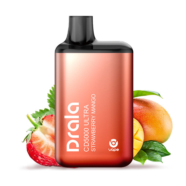 Strawberry Mango Disposable Vape Drala 5000 Puffs E Cigarette with 13ml E-Liquid Rechargerable Battery